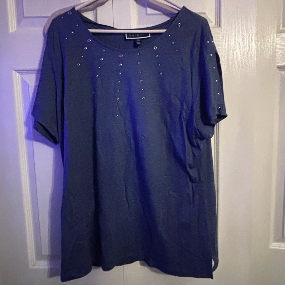 Karen Scott Royal Blue Top